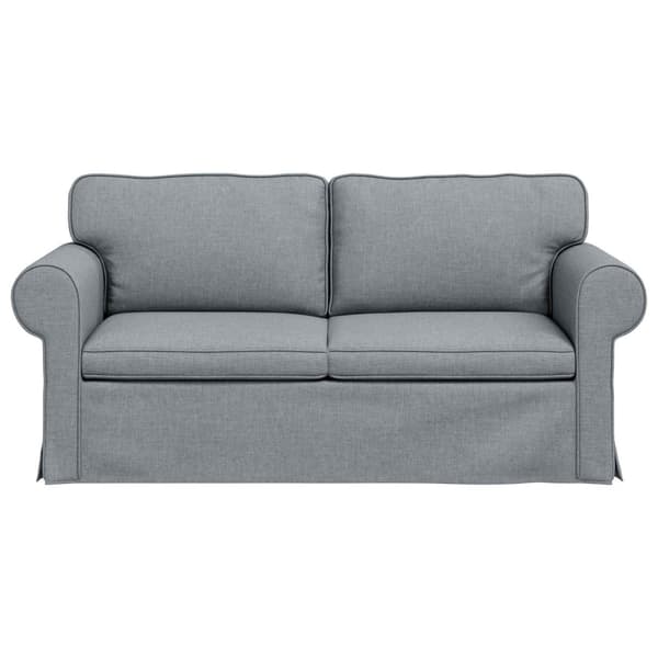 Soffa Ljusgrå 175 x 82 x 80 cm tyg