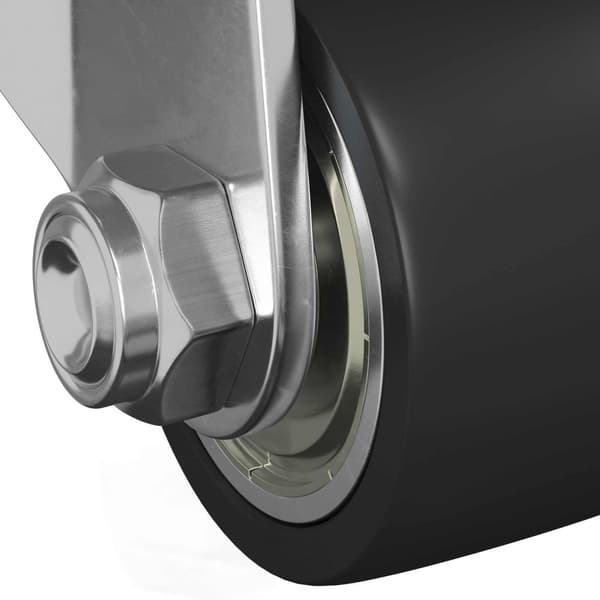 Hjul 2 pcs Silver 44,1 x 44,1 x 1,95 mm Nylon