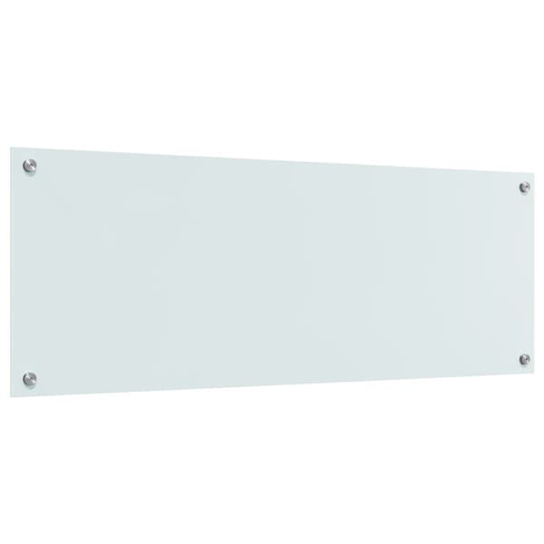 Köksskydd Vit 110 x 40 cm härdat glas