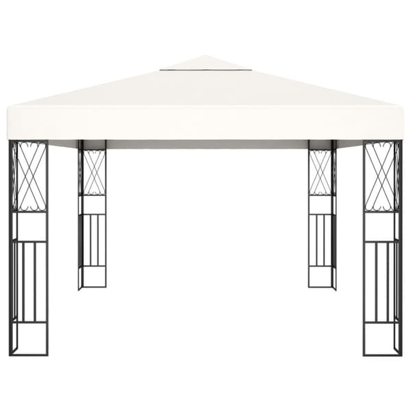 Paviljong 3x4 m gräddvit tyg