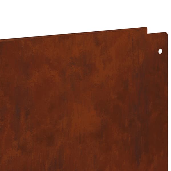Kant för gräsmatta 30 pcs 100 x 12 cm Stål Rostig