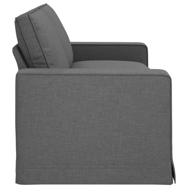 Soffa Mörkgrå 222 x 80 x 82 cm tyg