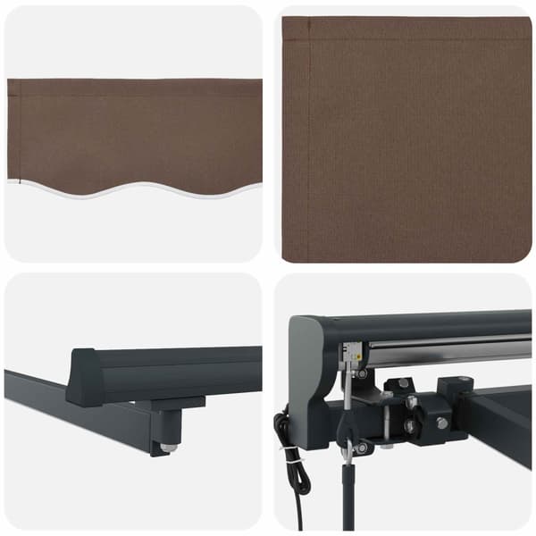 Elektrisk Retraktabel Markis Taupe 3 x 2,5 m
