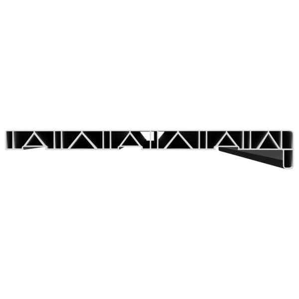 Fönsterbräda Svart med träådring 140 x 30 x 4,5 cm PVC