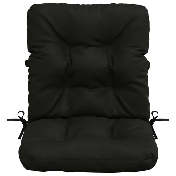 2-delade Höga Ryggstolsdynor VIANEN 2 st 100% Polyester Svart
