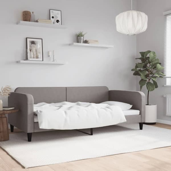 Dagbädd taupe 100x200 cm tyg