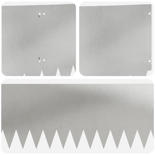 Kant för gräsmatta 20 pcs 103 x 30 cm Stål Silver