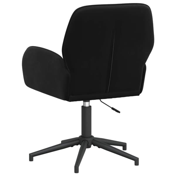 Svanstol 54 x 55 x 90 cm Svart Sammet