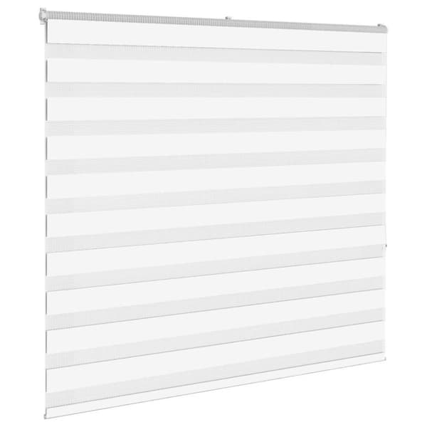 Rullgardin zebra vit 155x150 cm tyg bredd 150,9 cm polyester