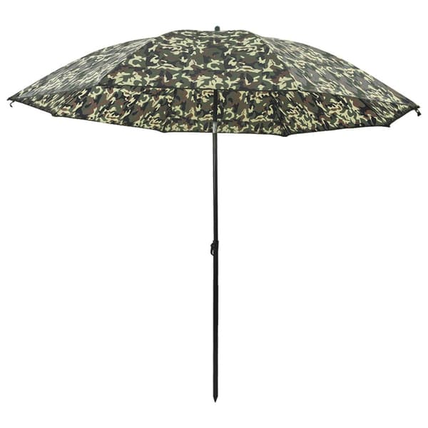 Fiskestångsparaply 228 x 204 cm Oxford Polyester Kamouflage