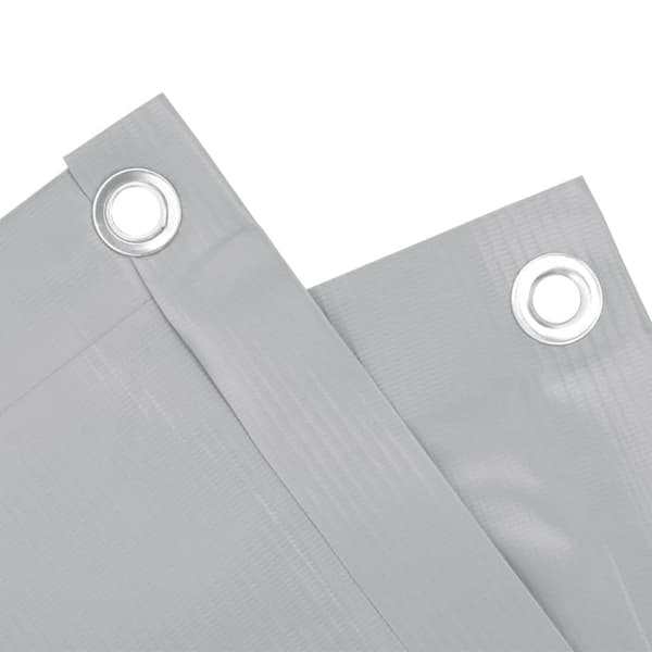 Insynsskydd för balkong grå 400x120 cm PVC