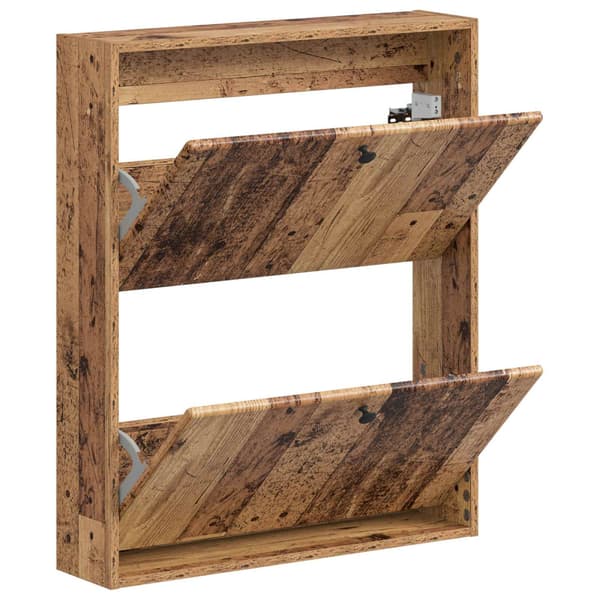 Väggmonterad skoskåp BREDA 71 x 17 x 86 cm Konstruerat trä