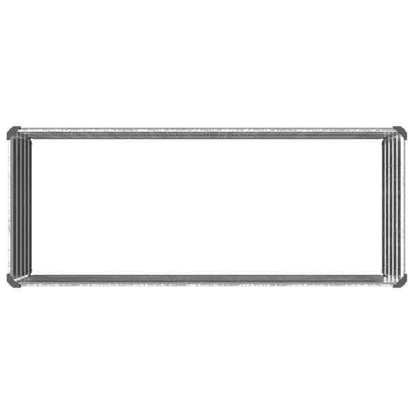 Höjd Trädgårdsbädd Silver 100 x 40 x 55 cm galvaniserad