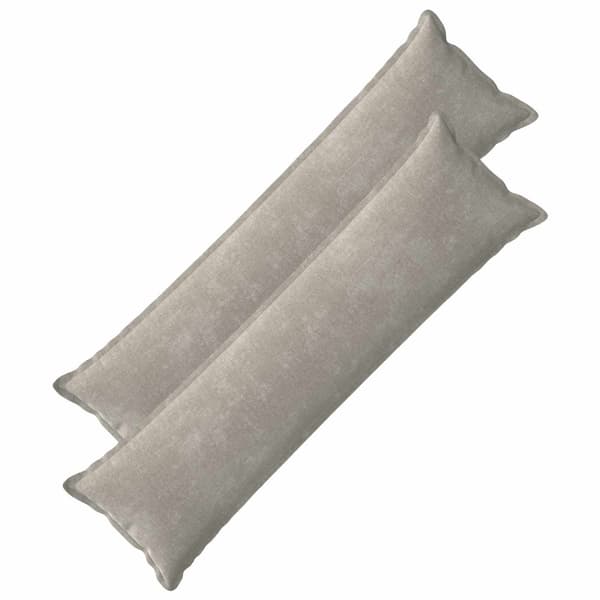 Kuddöverdrag 2 st HOUTEN Ljusgrå 40 x 145 cm Chenilletyg