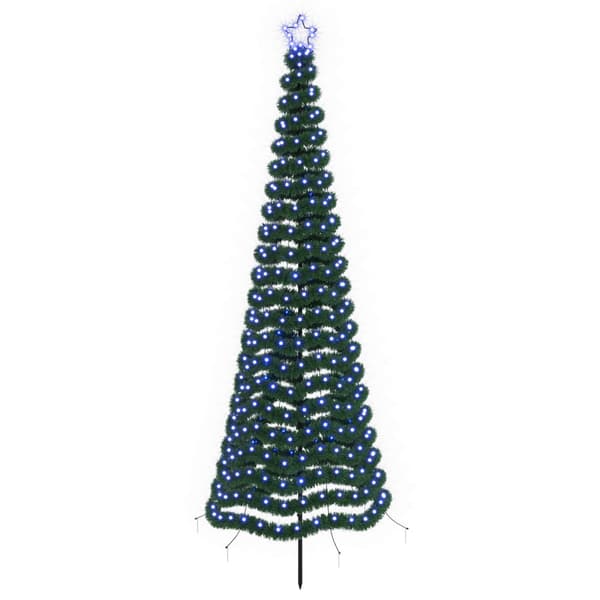 LED-julgran med glitter och markspett EKENAS 250 cm