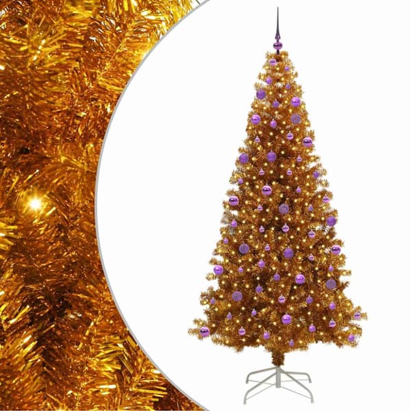 Julgran Guld 210 cm PET