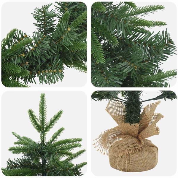 Mini-julgransset 60 cm PVC och PE Grön