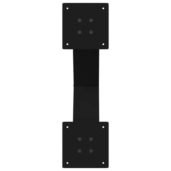 Matbordsben X-formade 2 st svarta 60x(72-73) cm stål