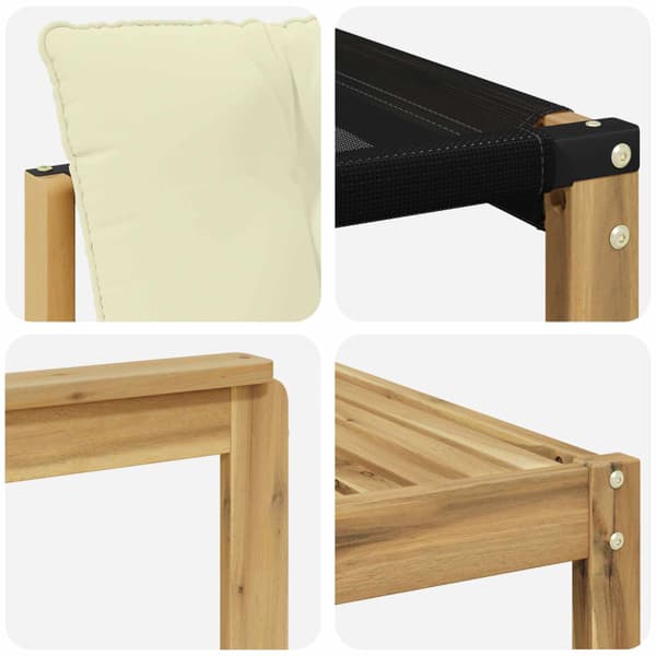 Utomhussoffset 9 pcs Vit och grädde 79 x 79 x 37 cm