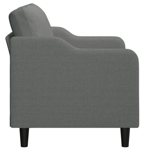 Soffa 2-sits mörkgrå 120 cm tyg