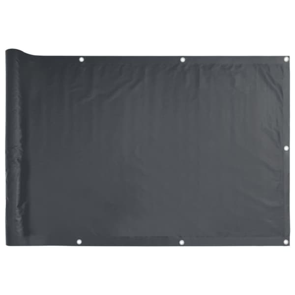 Insynsskydd för balkong antracit 400x75 cm PVC