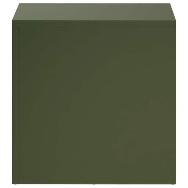 Växtställ 2 pcs Olivgrön 40 x 40 x 40 cm Stål