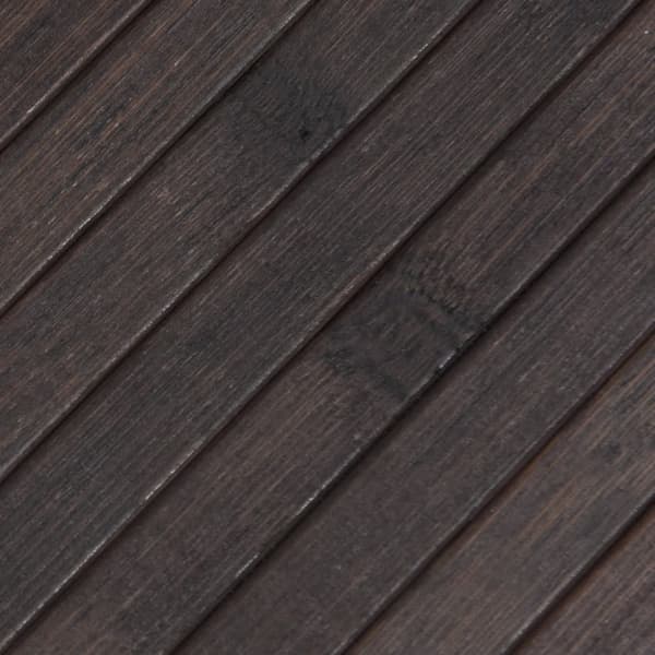 Matta rektangulär mörkbrun 100x200 cm bambu