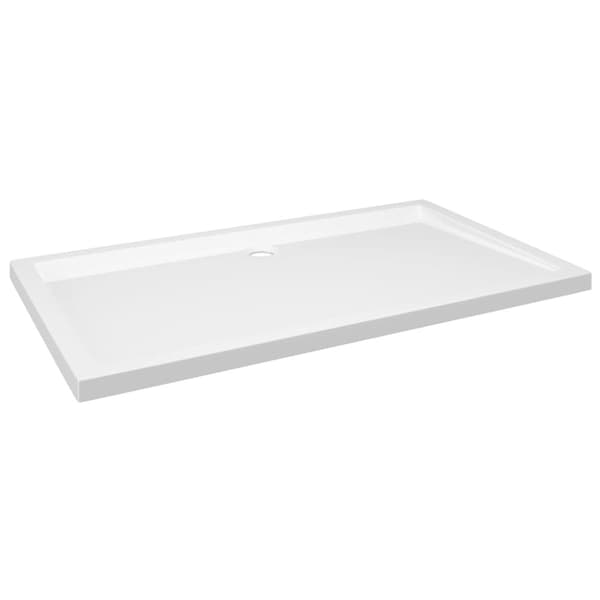 Duschkar rektangulärt ABS vit 70x120 cm
