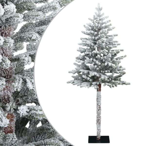 Plast Hingad Julgran 150 cm PVC och metall Grön och vit