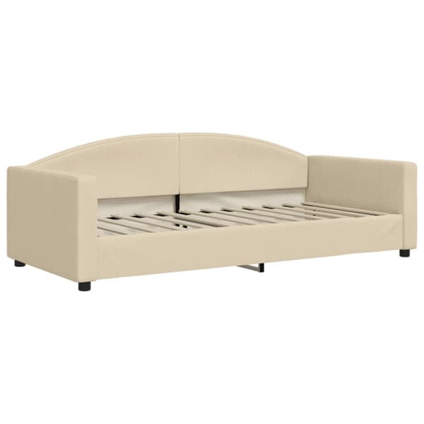 Dagbädd utdragbar gräddvit 90x200 cm tyg