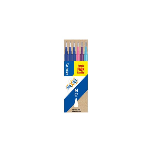 Refill PILOT Frixion 0,7mm 4 färger 6/fp