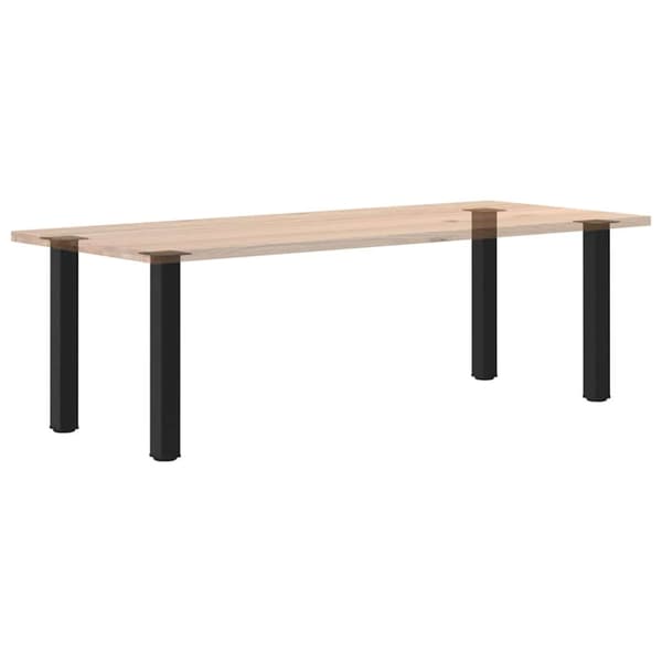 Konsolbordsben 4 st svarta 72-74 cm stål