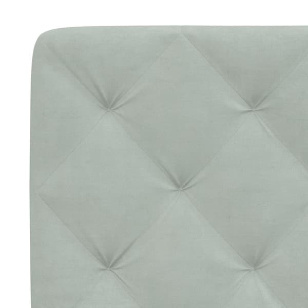 Bed with Mattress Light Grey 90x190 cm Velvet