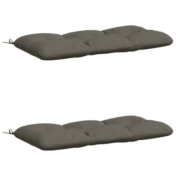 2-delade Bänk Kuddar VIANEN 100% Polyester Grå 110 x 60 x 12 cm