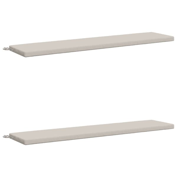 2-delade Bänk Kuddar SOEST 2 st 100% Polyester Vit