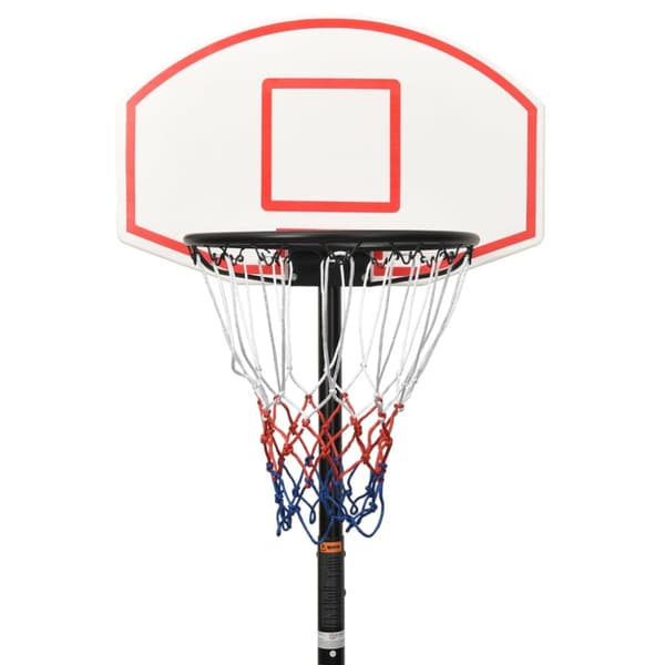 Basketkorg med stativ vit 216-250 cm polyeten