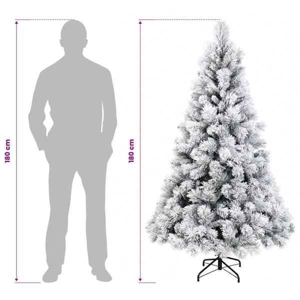Plast Hingad Julgran 180 cm 300 LED-lampor Varmvit