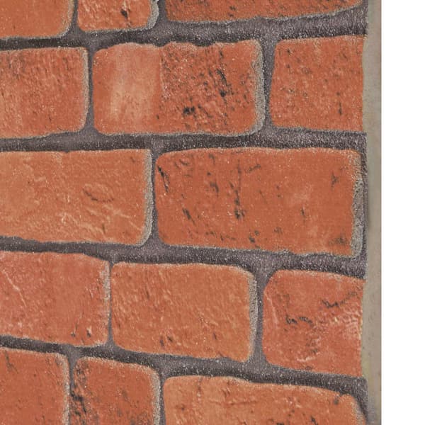 Väggpaneler 10 pcs Terracotta 100 x 50 cm EPS Skum