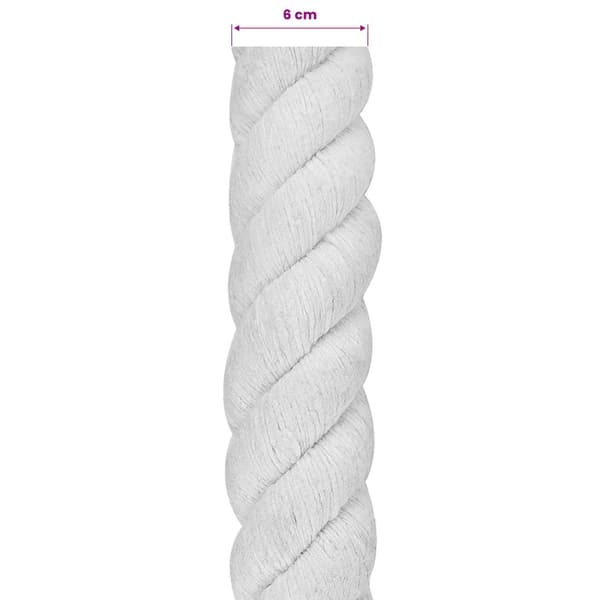 Rep Vit 6 x 6 x 500 cm Bomull