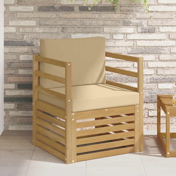Utomhussoffa Polyester Vit