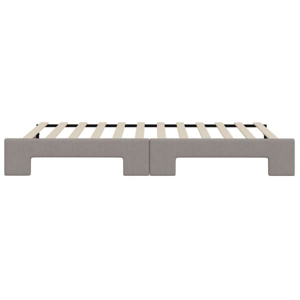 Dagbädd utdragbar taupe 80x200 cm tyg