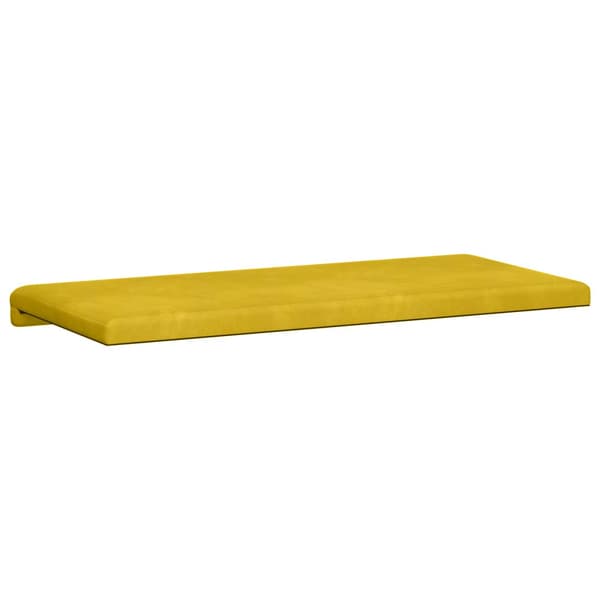 Bänk kudde Sammet (V) Gul Djup 35 cm