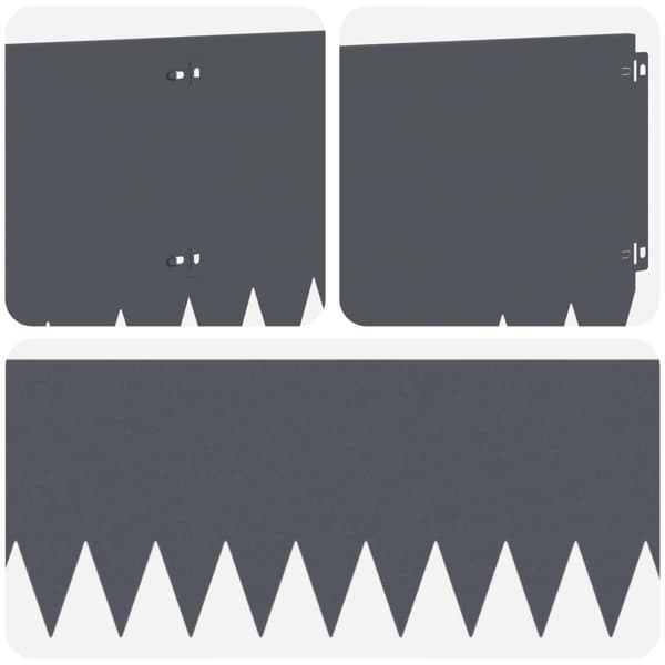 Kant för gräsmatta 20 pcs 103 x 30 cm Stål Antracit