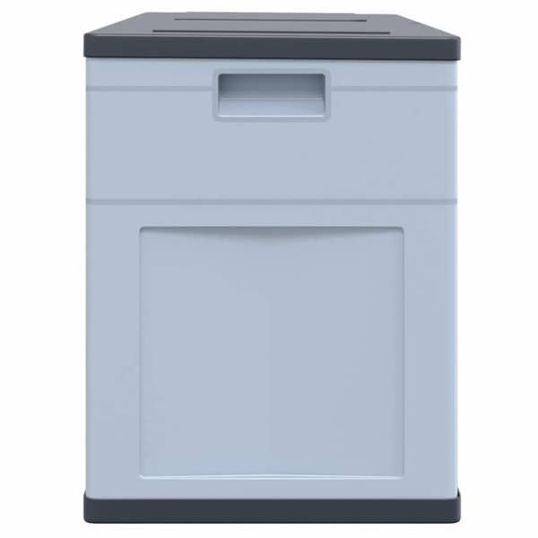 Dynbox 320 liter grå svart