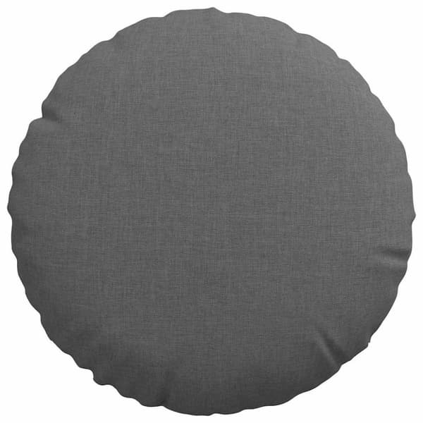 Sittkuddar 2 pcs Mörkgrå Ø30 x 13 cm tyg