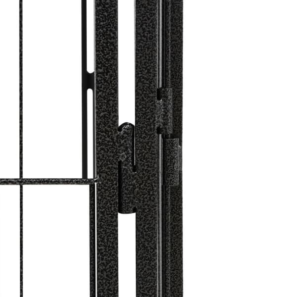 Hundbur 36 paneler svart 100x50 cm pulverlackerat stål