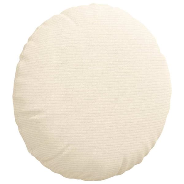 Sittkuddar 2 pcs Kräm Ø 40 cm Kordread tyg