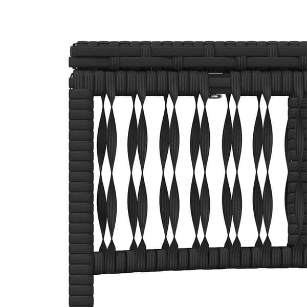 Solstolar 2 st med bord svart konstrotting