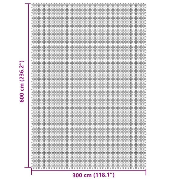 Tältmatta gräddvit 6x3 m