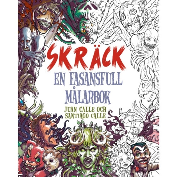 Skräck - En fasansfull målarbok (häftad)